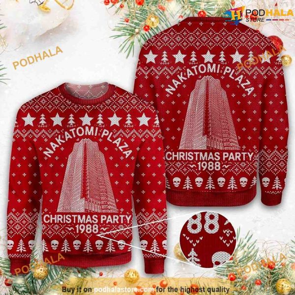 Nakatomi Plaza Christmas Party 1988 Christmas Naughty Ugly Christmas Sweater