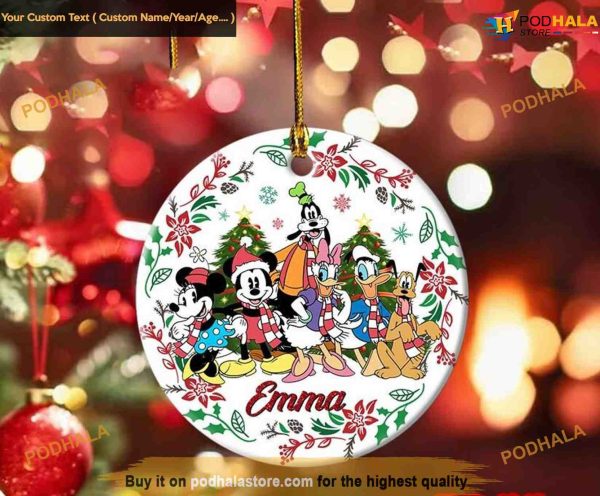 Name Mickey & Friends Ornament, Personalized Family Ornaments