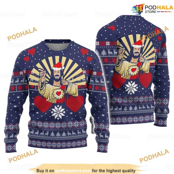 Nativity Of Jesus Cute Ugly Christmas Sweater