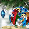 Nativity Scene Christmas Ornament, Personalized Family Ornaments