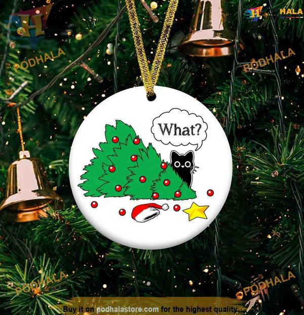 Naughty Cat Christmas Ornament, Family Christmas Ornaments