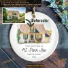 New Home Watercolor Photo Personalized Ornament Christmas, Xmas Gift