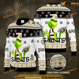 New Orleans Saints NFL Knit Naughty Christmas Sweater