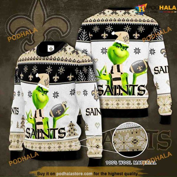 New Orleans Saints NFL Knit Naughty Christmas Sweater