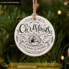 New Parent's First Christmas Ornament Bauble, Custom Family Ornament