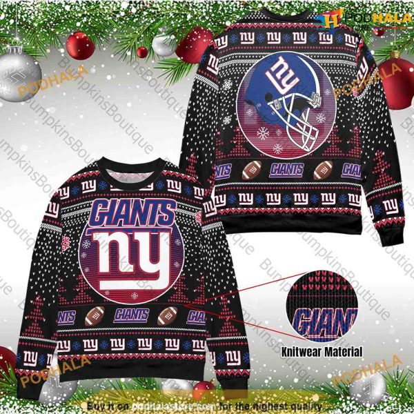 New York Giants Unisexs, Nfl 2023 Xmas Fashion Naughty Christmas Sweater