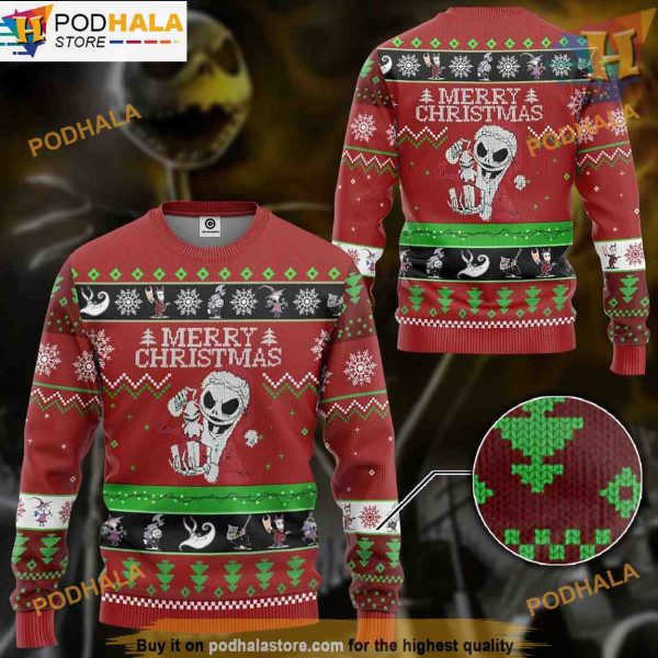 Nightmare Before Christmas 3D Sweater, Cute Ugly Christmas Sweater
