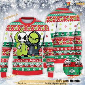 Nightmare Before Grinchmas Christmas 3D Ugly Holiday Sweater