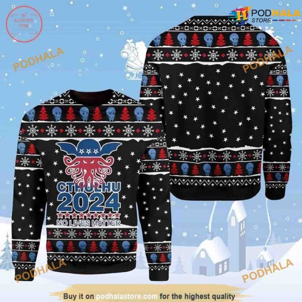 No Lives Matter Xmas Ugly Holiday Sweater