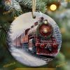 North Pole Train Christmas Ornament, Personalized Family Ornaments