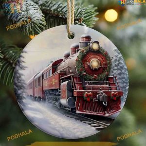 North Pole Train Christmas Ornament, Personalized Family Ornaments