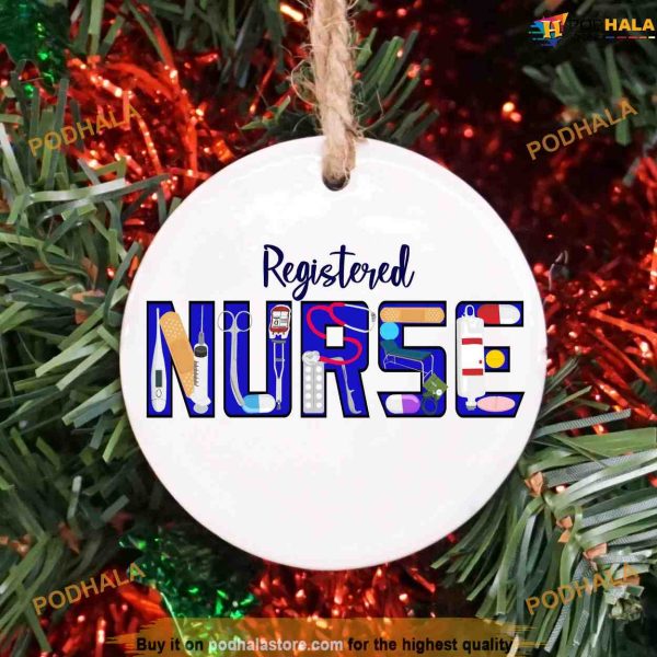 Nurse Appreciation Christmas Ornament, Nurse Xmas Tree
