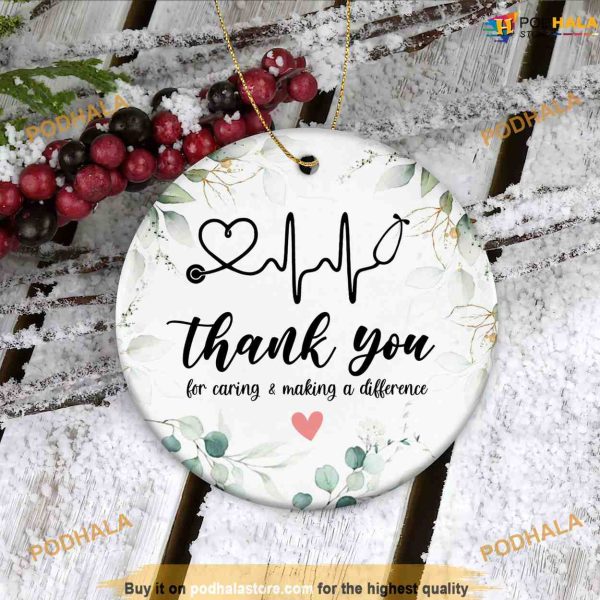 Nurse Christmas Decor, Thank You Gift, Nurse Xmas Ornaments