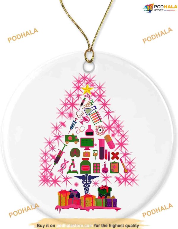 Nurse Christmas Tree Decor Gift, Nurse Christmas Ornaments