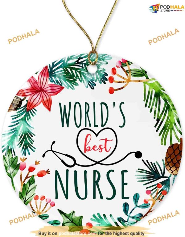 Nurse and Doctor Christmas Ornament, Nurse Xmas Tree Gift