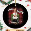 OMG Santa Funny Christmas Ornament, Custom Family Ornaments
