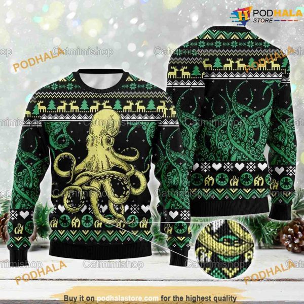 Octopus Christmas Cute Ugly Christmas Sweater