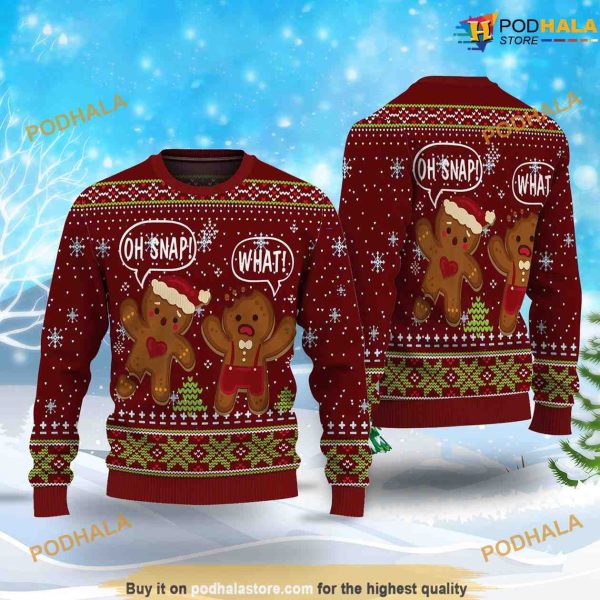 Oh Snap 2023 Funny Womens Christmas Sweater