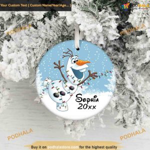 Olaf Personalized Christmas Ornament, Family Christmas Tree Ornaments