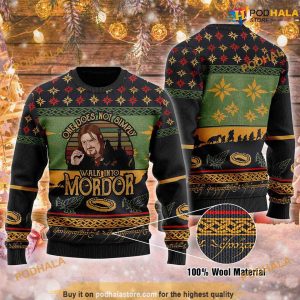 One Does Not Simply Walk Into Mordor Funny Womens Christmas Sweater