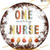 One Merry Nurse Ceramic Keepsake, Nurse Christmas Ornaments