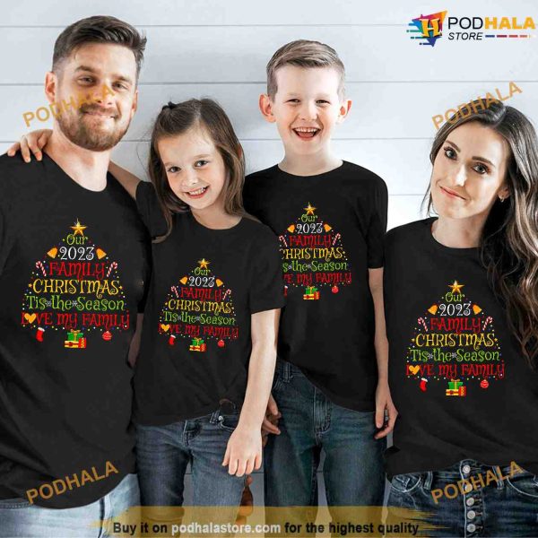 Our 2023 Matching Family Christmas LOVE MY FAMILY Christmas Shirt