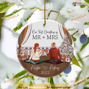 Our First Christmas As Mr. And Mrs Personalized Ornament