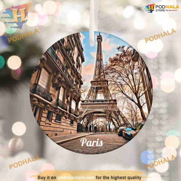 Parisian Christmas Festive Decor, Family Tree Decoration