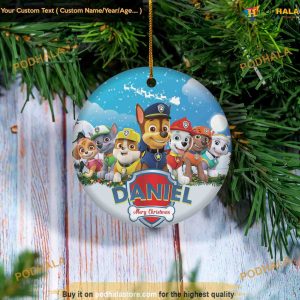 Paw Patrol Merry Christmas 2022 Ornament, Family Christmas Ornaments