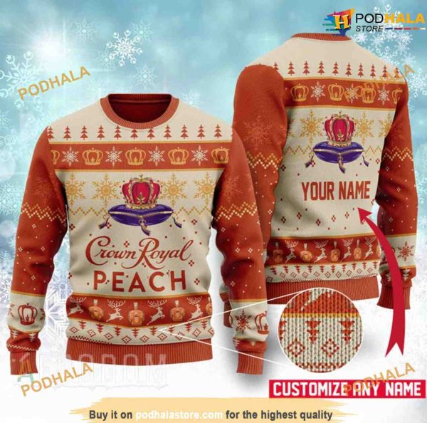 Peach 3D Funny Xmas Sweater