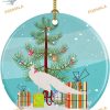 Peacock Ceramic Christmas Ornament, Friends Christmas Ornaments