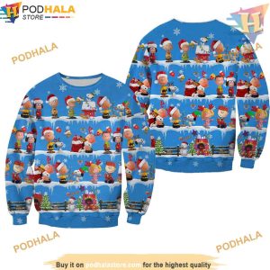 Peanuts Disney Xmas 2023 Sweater, Funniest Ugly Christmas Sweater