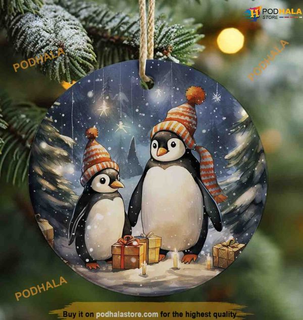 Penguins Christmas Ornament, Friends Christmas Ornaments