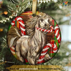 Percheron Horse Christmas Ornament, Personalized Family Ornaments