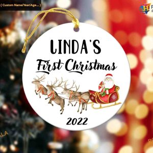 Personalized 1st Christmas Ornamnets, Baby's First Christmas Ornament