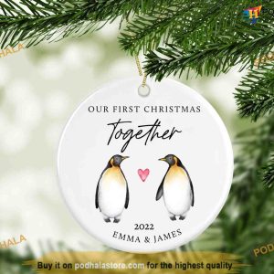 Personalized 1st Christmas Together Bauble, First Christmas Ornament