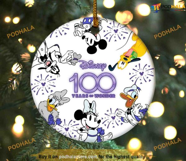 Personalized 2023 Disney 100 Years Ornament, Disneyland Christmas Ornaments
