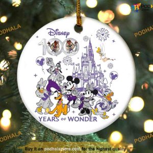 Personalized 2023 Disney 100th Anniversary Ornament, Disneyland Christmas Ornaments