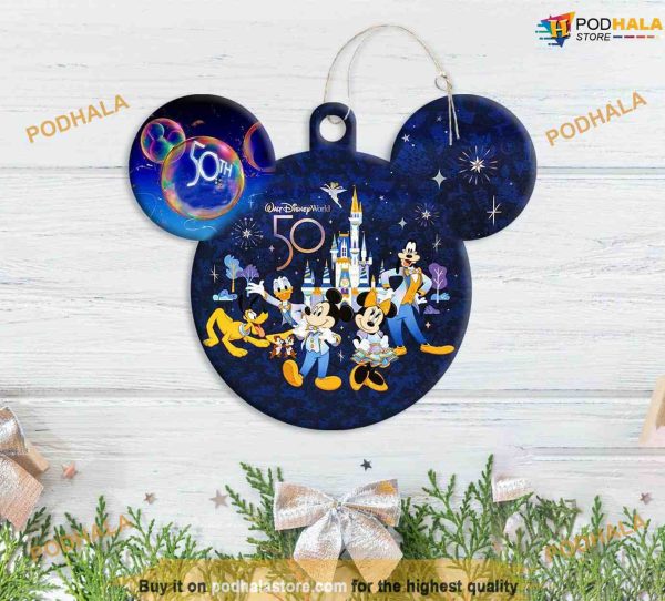 Personalized 2023 Disney 50th Anniversary Ornament, Mickey Mouse Ornaments
