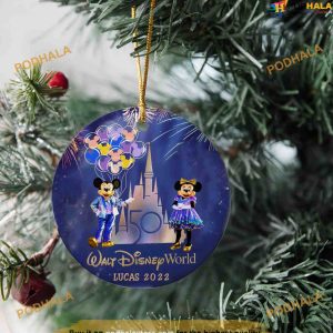 Personalized 2023 Disney Anniversary Ornament, Mickey and Minnie Ornaments