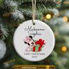 Personalized 2023 Disney Baby's First Christmas Ornament, Disneyland Christmas Ornaments