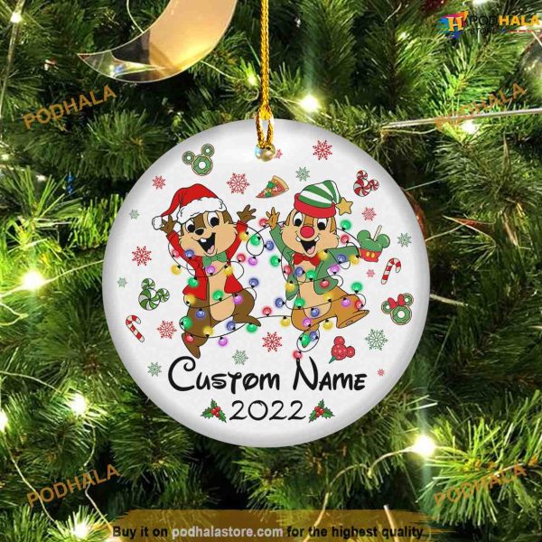 Personalized 2023 Disney Christmas Ornament, Disney Christmas Tree Ornaments