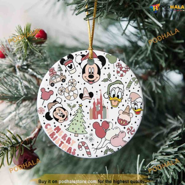 Personalized 2023 Disney Christmas Tree Decor, Mickey Mouse Ornaments