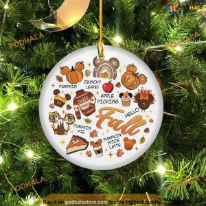 Personalized 2023 Disney Fall Ornament, Mickey Mouse Ornaments
