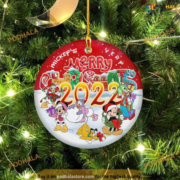 Personalized 2023 Disney Ornament, Mickey Mouse Xmas Gifts