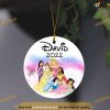 Personalized 2023 Disney Princess Christmas Ornament, Disneyland Christmas Ornaments