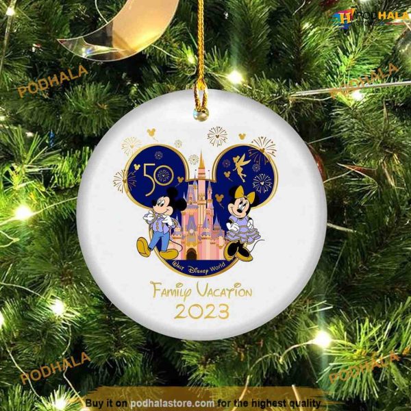 Personalized 2023 Disney Vacation Ornament, Mickey Mouse Ornaments