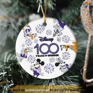 Personalized 2023 Disneyland 100th Ornament, Disney Christmas Tree Decor
