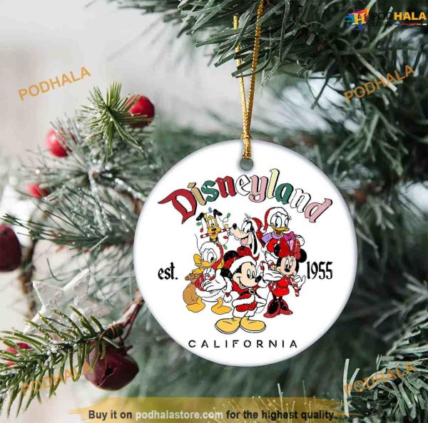 Personalized 2023 Disneyland Ornament, Disney Christmas Tree Ornaments