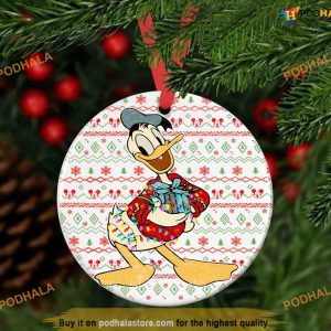 Personalized 2023 Donald Disney Christmas Ornament, Disneyland Christmas Ornaments